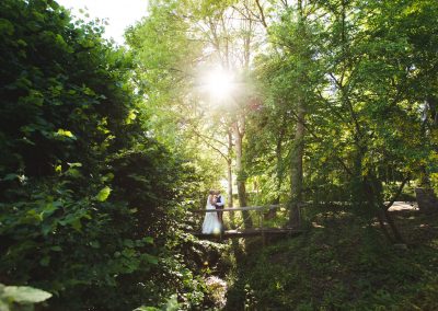 Wedding in the grounds at Aldwick Estate